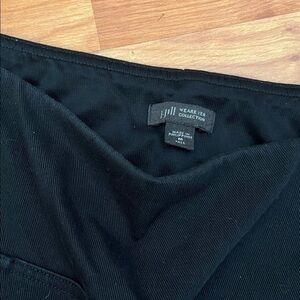 J‎ Jill Wearever Collection Black Denim Jeggings Smooth Fit Pull On Pants Size M